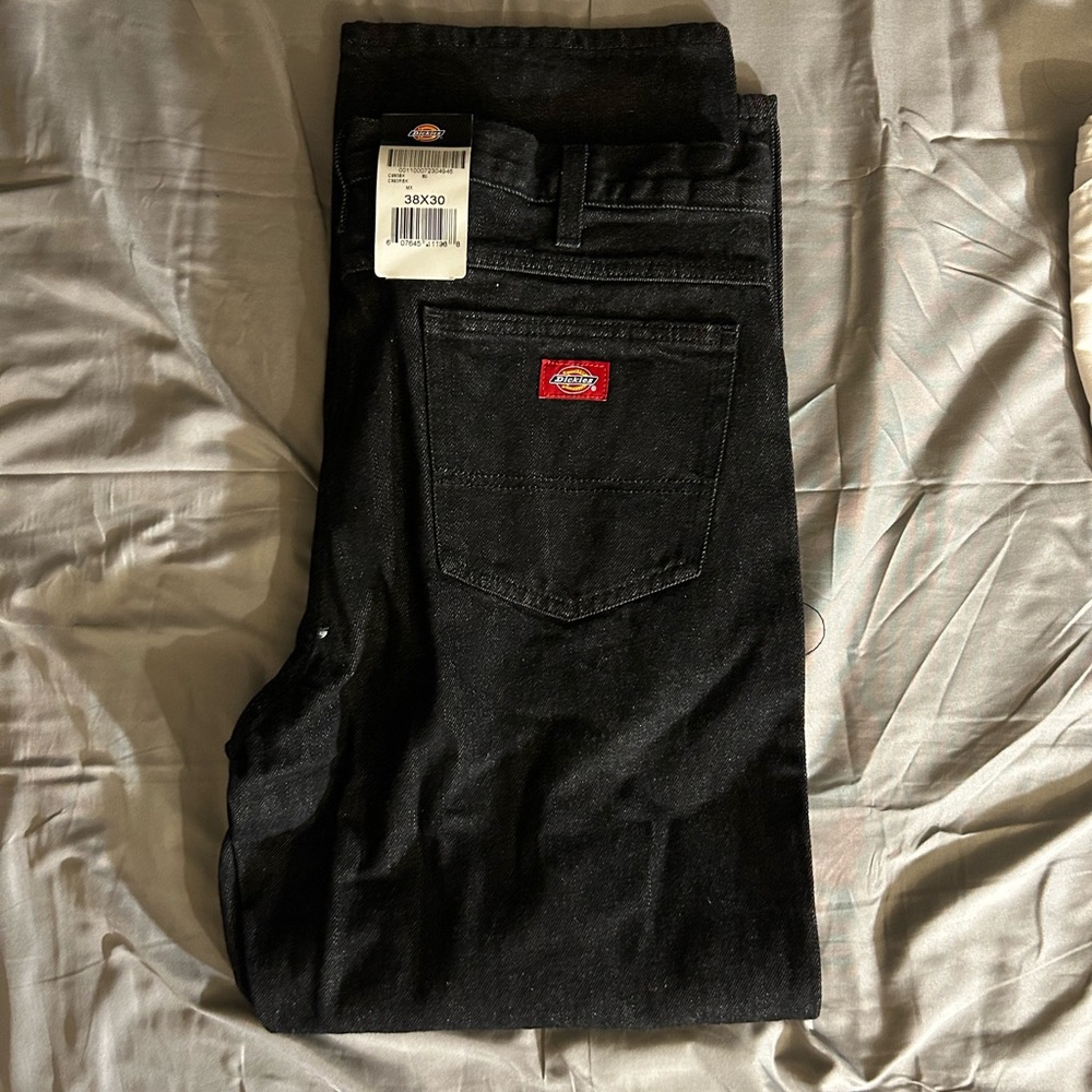 Dickies Men’s Black Straight Jeans